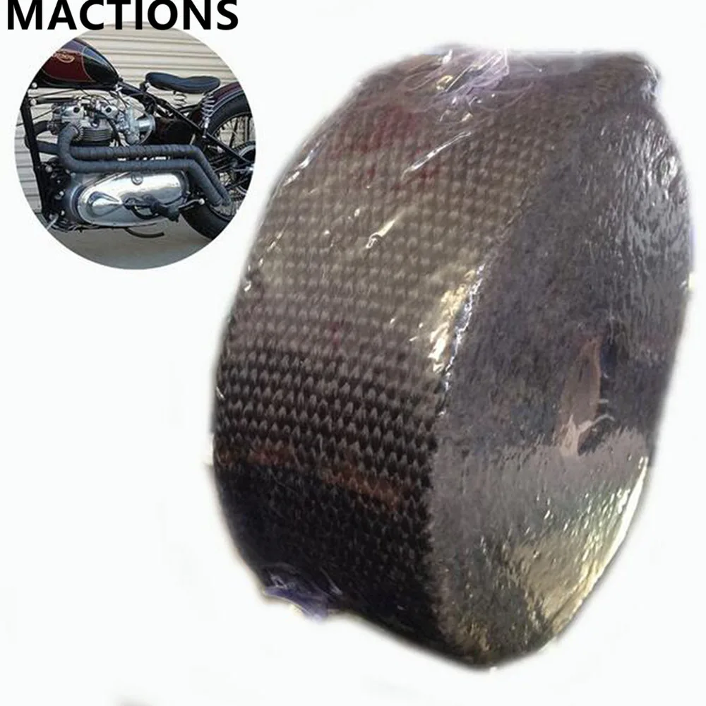 Black 2M / 15M Exhaust Header Wrap Manifold Fiberglass Titanium 3000