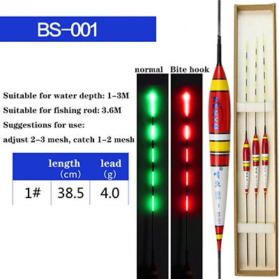 1 шт. рыболовный умный поплавок светодиодный Электрический поплавок светильник рыболовные снасти светящиеся в том числе батарея клюет крючок цвет Новинка - Цвет: Красный