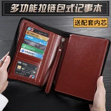 Высокий уровень бизнес путешествия padfolio A5 файл папка на молнии сумка менеджера для документов с блокнотом планировщик блокнот