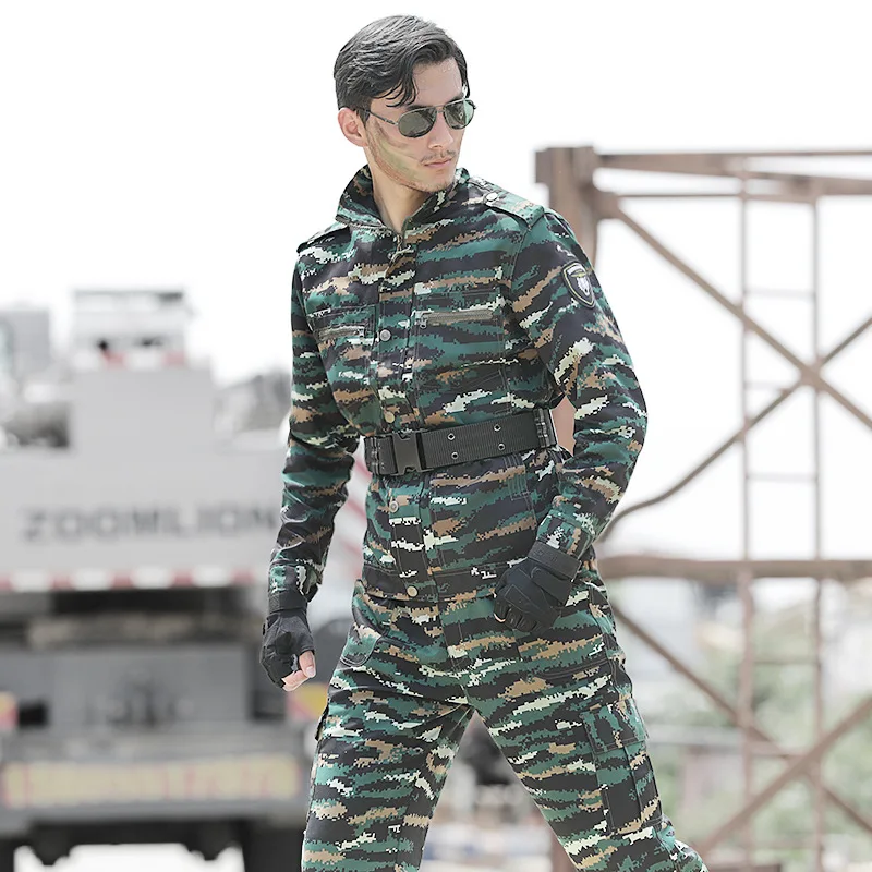 

Military Uniform Combat Green Tabby Camouflages Army Jackets+Cargo Pans Men Tactical CS Airsoft Working Clothes Male Wholesale