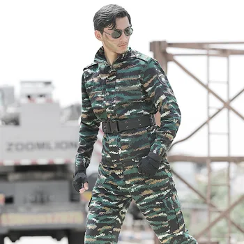 

Military Uniform Combat Green Tabby Camouflages Army Jackets+Cargo Pans Men Tactical CS Airsoft Working Clothes Male Wholesale