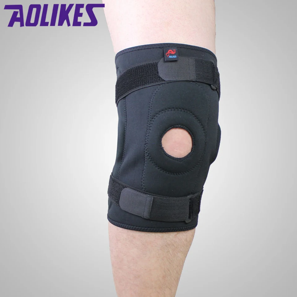 Aolikes 1 قطع تعديل يتوقف الركبة هدفين الرضفة ضغط الركبة نيباد الإغاثة لل كرة الطائرة