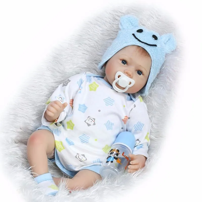 Kawaii Poupee Jumeaux En Silicone De 22 Pouces 55cm Realiste Pour Enfants Cadeau D Anniversaire Aliexpress