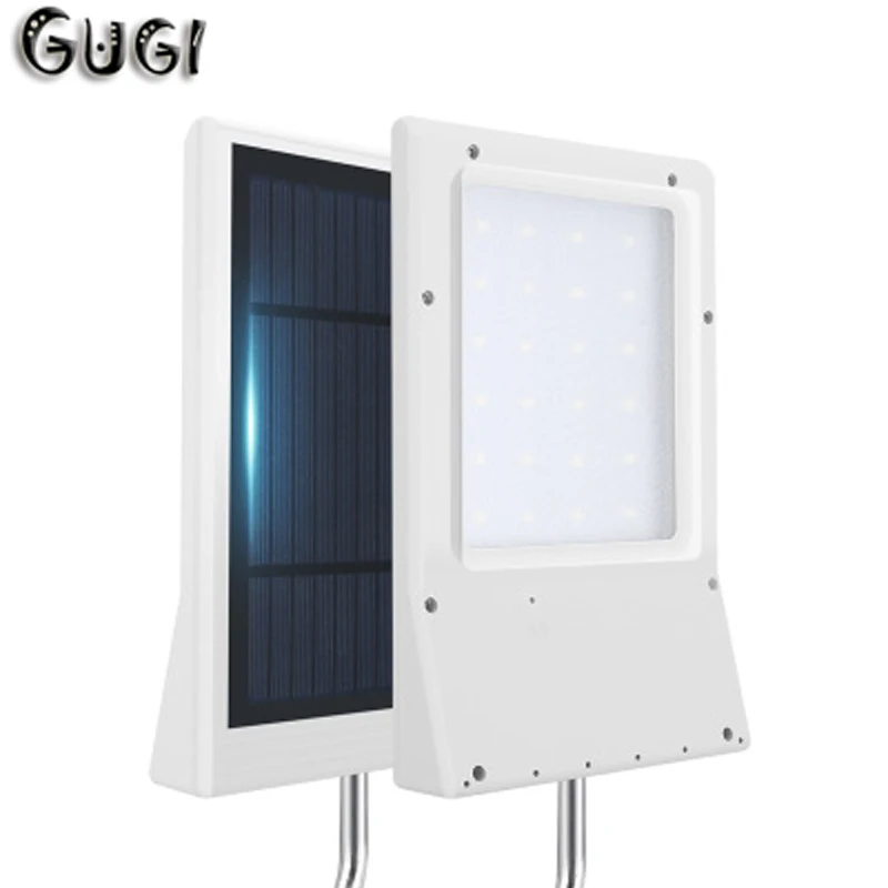 

GUGI Solar LED Wall Lamp Outdoor Sensor Light-Control Buitenlamp Security Waterproof Garden Bettrty Pannel Lampe Solaire Jardin