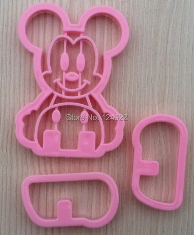 

Cake Decorating Tools 3 D Mickey Shape Sugarcraft Biscuits Cookie Cutter Mold DIY Tools