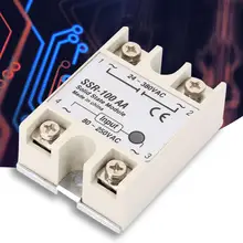 Solid State Relay Single Phase Solid State Relay Module SSR-100AA Input 80-250Vac Output 24-380Vac Relay Board Module solid state physics simulations