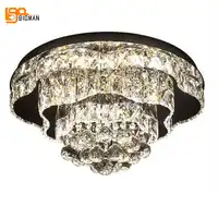 New design LED crystal chandelier modern lighting Dia 50cm lustre de cristal living room bedroom lamp