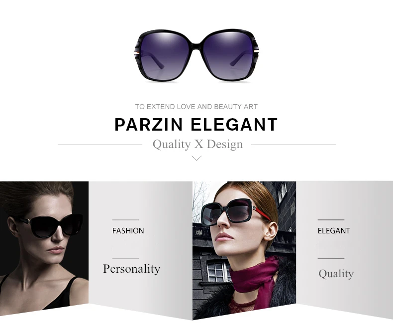 PARZIN, классические женские квадратные поляризованные солнцезащитные очки, роскошные трендовые солнцезащитные очки oculos de sol feminino, большая оправа, солнцезащитные очки с логотипом в коробке