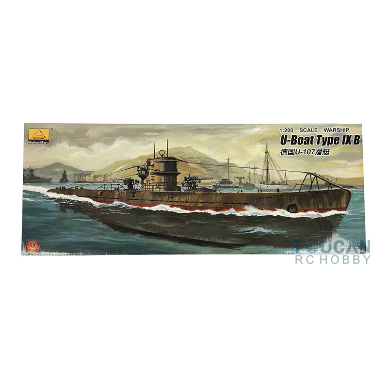 Hobby Boss 80914 1/200 немецкая u-лодка Тип IX B модель подводной лодки комплект с мотором