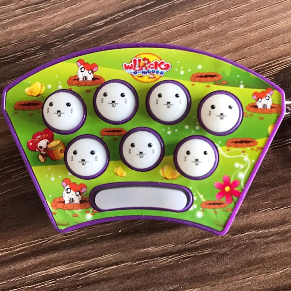 

1PC Mini Finger Game Whack Hamster Fight Whac-A-Mole Keychian Novelty Handheld Game
