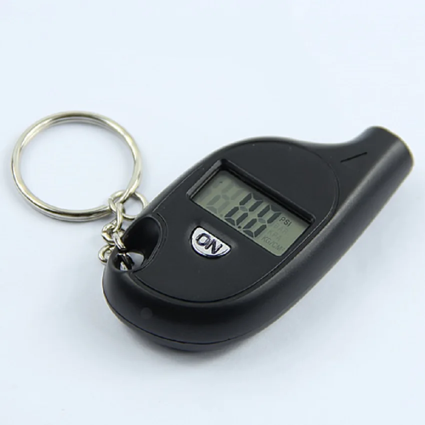 

Portable Mini LCD Digital Tire Tyre Air Pressure Gauge Tester Keychain For Car