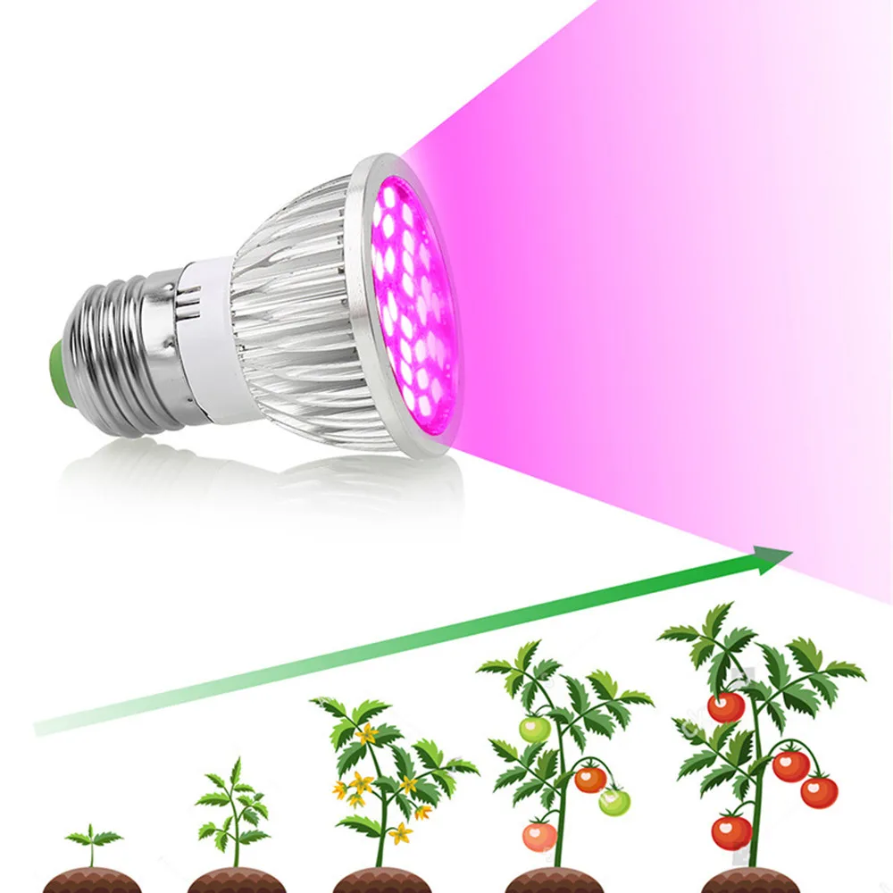 Лампы для растений E27/E14/GU10 28 Вт|Промышленные LED-лампы| |