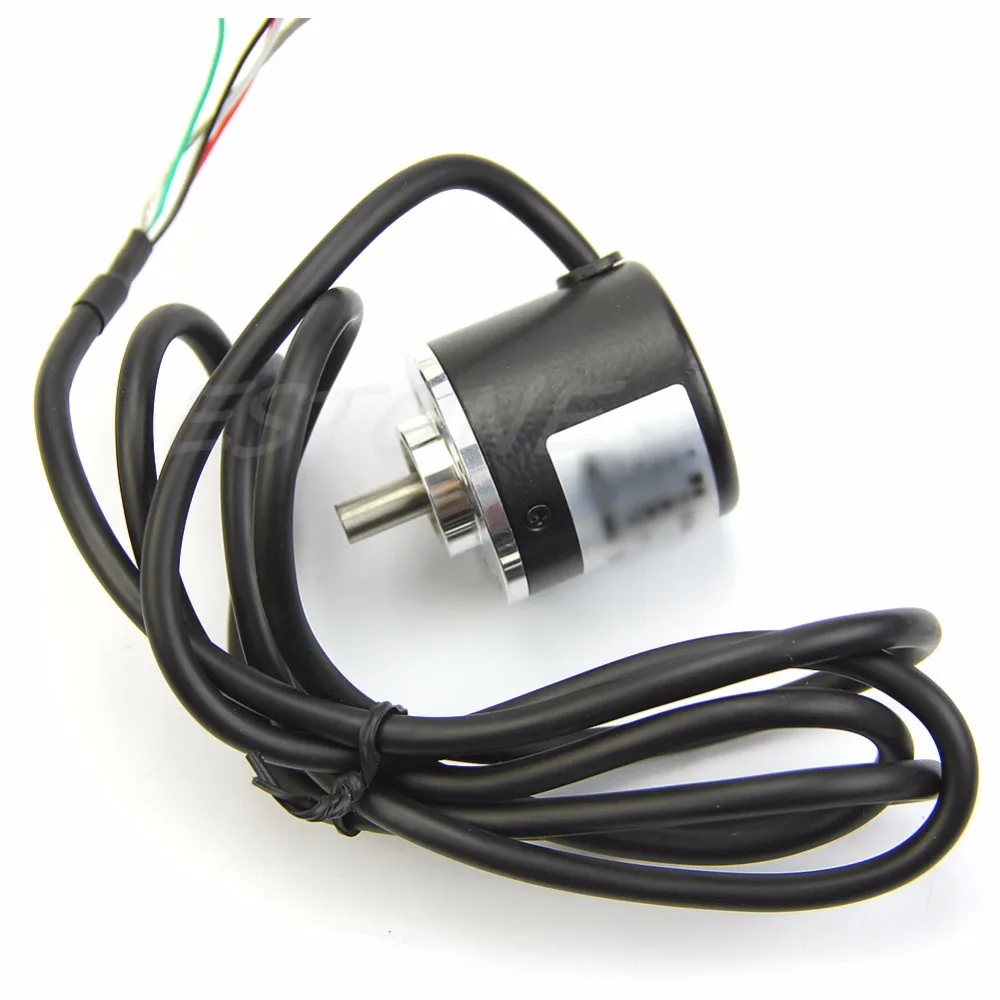 Light Weight 360P/R AB phase Encoder 6mm Shaft Incremental Rotary Encoder new hot new eb38s6 2500 6lg2 times to 2500 lines rotary encoder solid shaft 6mm