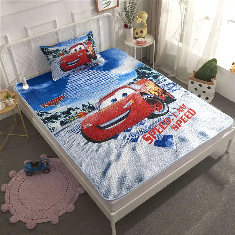 Pink Red 3D Disney Princess Bedding Set Twin Size Bedspread Girls Coverlet for Kids Bedroom Decoration pillow case Children Home