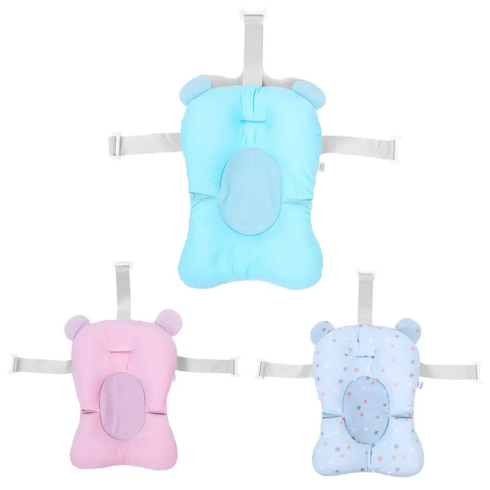 Design in Cute Cartoon Model (not Included The Bath tub in The Picture) Baby Floating Lounger Support seat Cushion mat for Infants Baby Bath pad