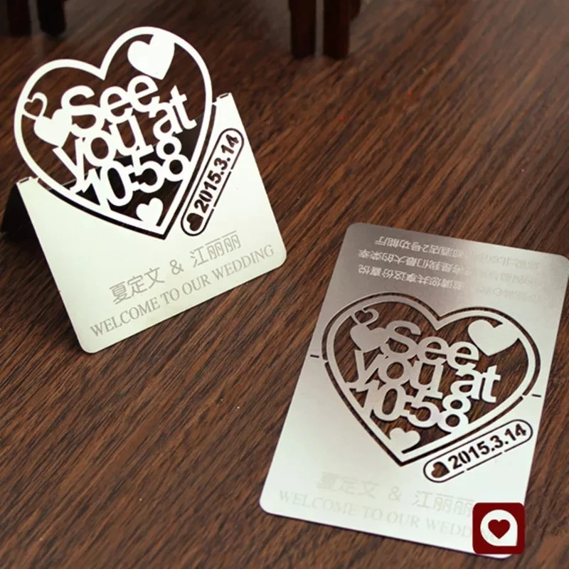 

Customized engrave name and logo silver metal business card metal tags