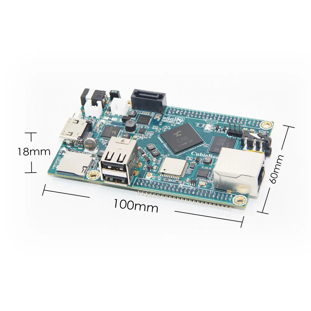 Cubieboard7 действия SOC S700 ARM четырехъядерный процессор 2G LP DDR3 8G eMMC макетная