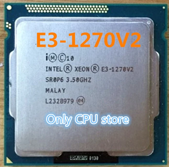 Intel Xeon E3-1270V2 Процессор процессор E3-1270 V2 3,50 ГГц 8 м LGA1155 E3 1270V2 для рабочего стола