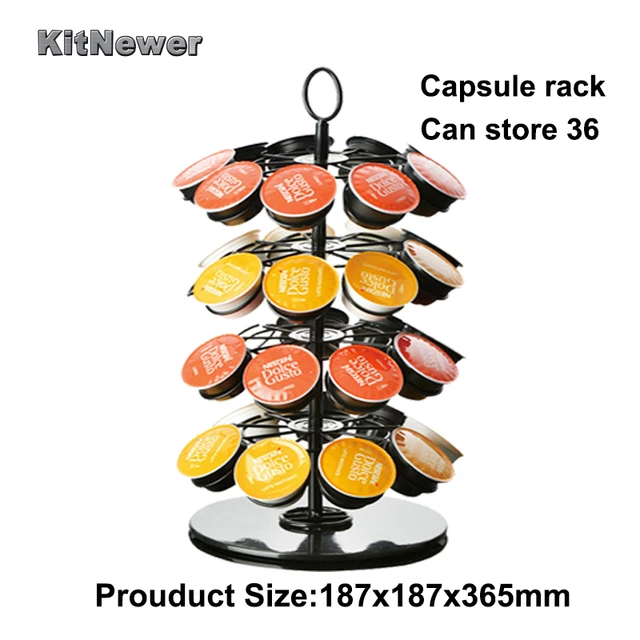 Revolving Rotating 36 Capsule Coffee Pod Holder