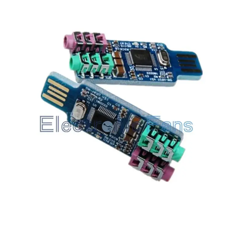 CM108 USB Drive USB Soundcard Laptop Computer External Sound Card