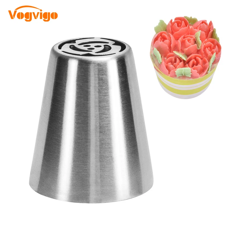 

VOGVIGO DIY Russian High Quality Confectionery Nozzles Stainless Steel Cake Decorating Tools Head Icing Piping Nozzles Tips