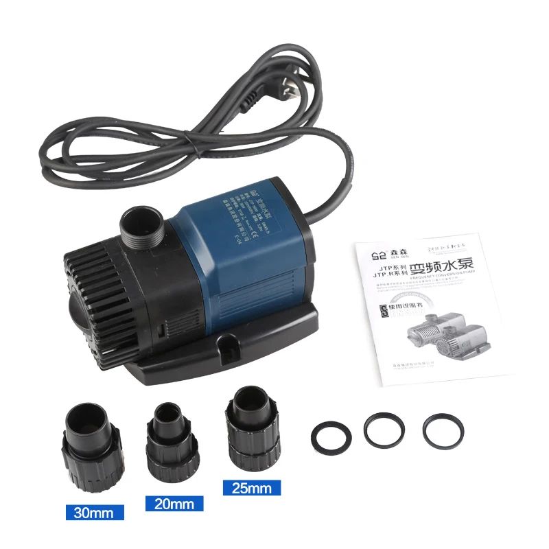 

220V Variable Frequency Pump Mute Fish Tank Submersible Aquarium Pumping Fish Pond Pump Circulating Filter Pump 11W-38W