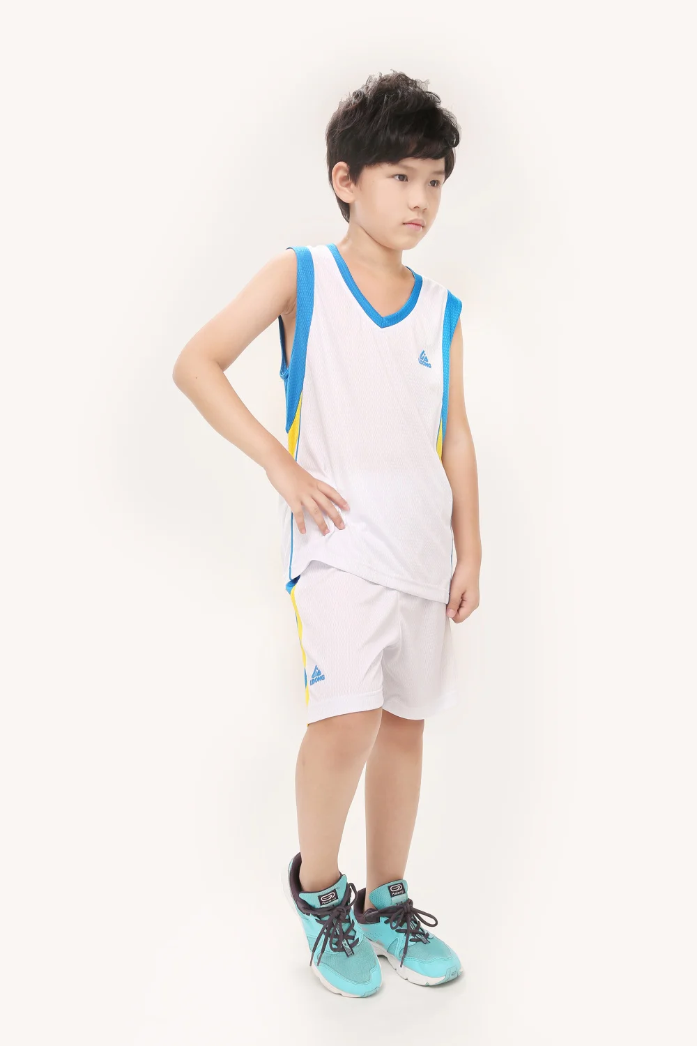 LIDONG/Детские баскетбольные комплекты из Джерси, комплекты униформы, детская спортивная одежда для мальчиков и девочек, дышащие Молодежные баскетбольные майки, шорты