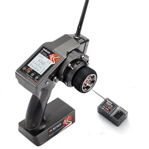 Goedkoop Radioverbinding TX RC6GS 2.4G 6CH RC Auto Controller Zender amp; R6FG Gyro Binnen Ontvanger Onderdelen