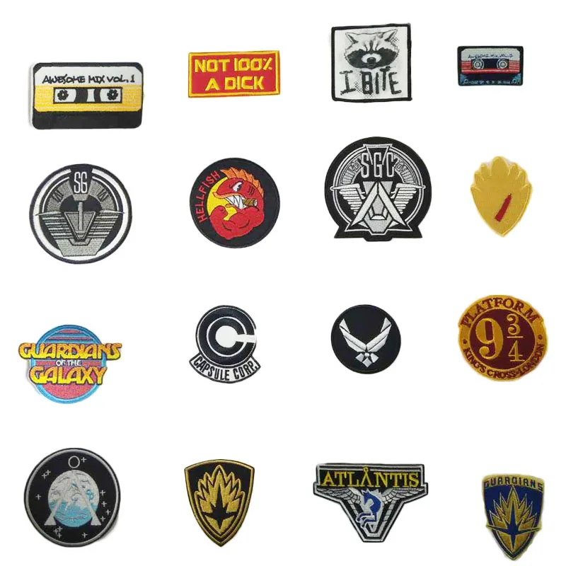 

Stargate SG-1 Atlantis Team Guardians of the Galaxy Ravagers Star-Lord Guardians of the Galaxy Rocket Raccoon I Bite iron patch