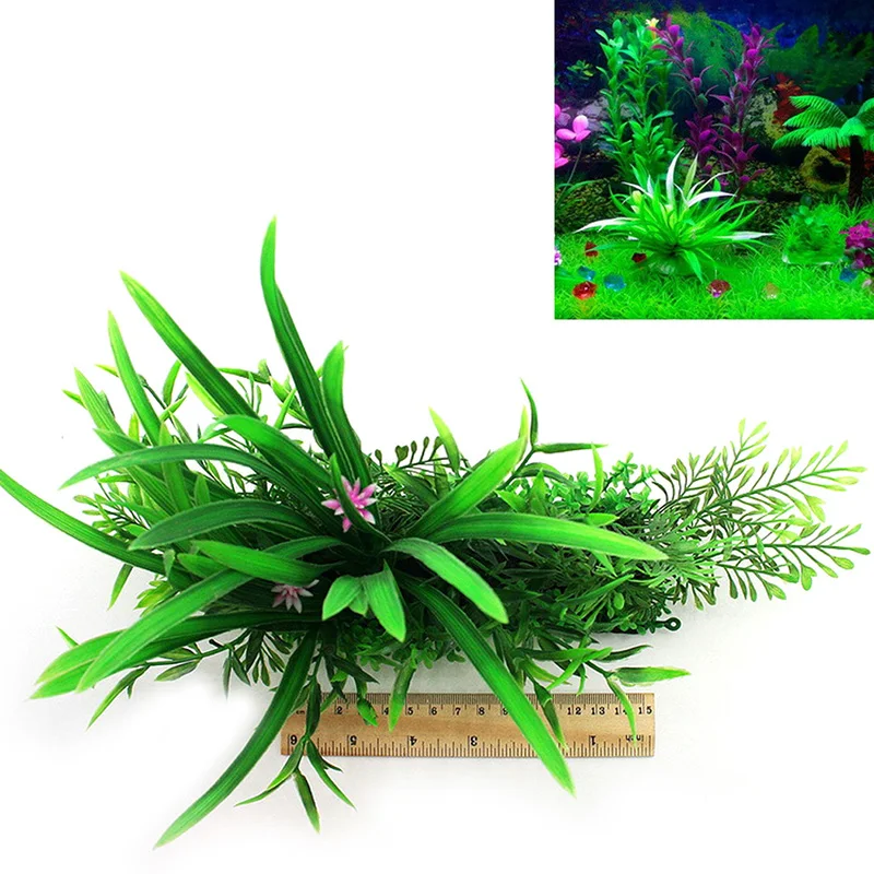 Aquatic Plastic Plant Aquarium Tank Fish Landscape Decoration Water Plantsaquatic plastic