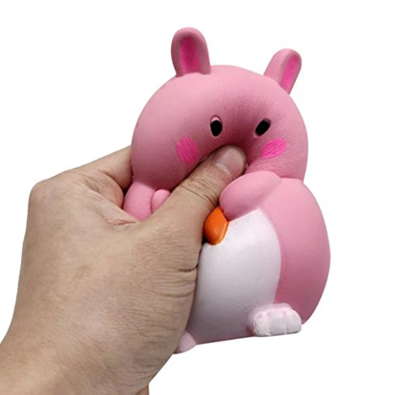 12,5 см медленный отскок декомпрессии игрушки мультфильм редис кролик куклы детские игрушки Праздничные подарки освободить палец игрушки
