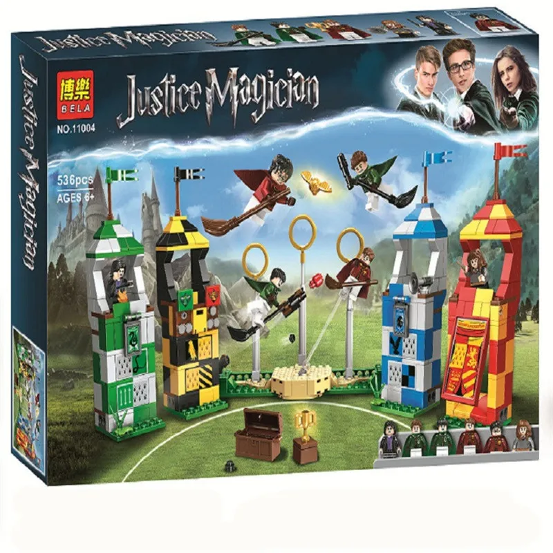

New Harri Potter Compatible With 75956 Movie Quidditch Match Building Blocks Bricks Toys For Children Christmas Gifts