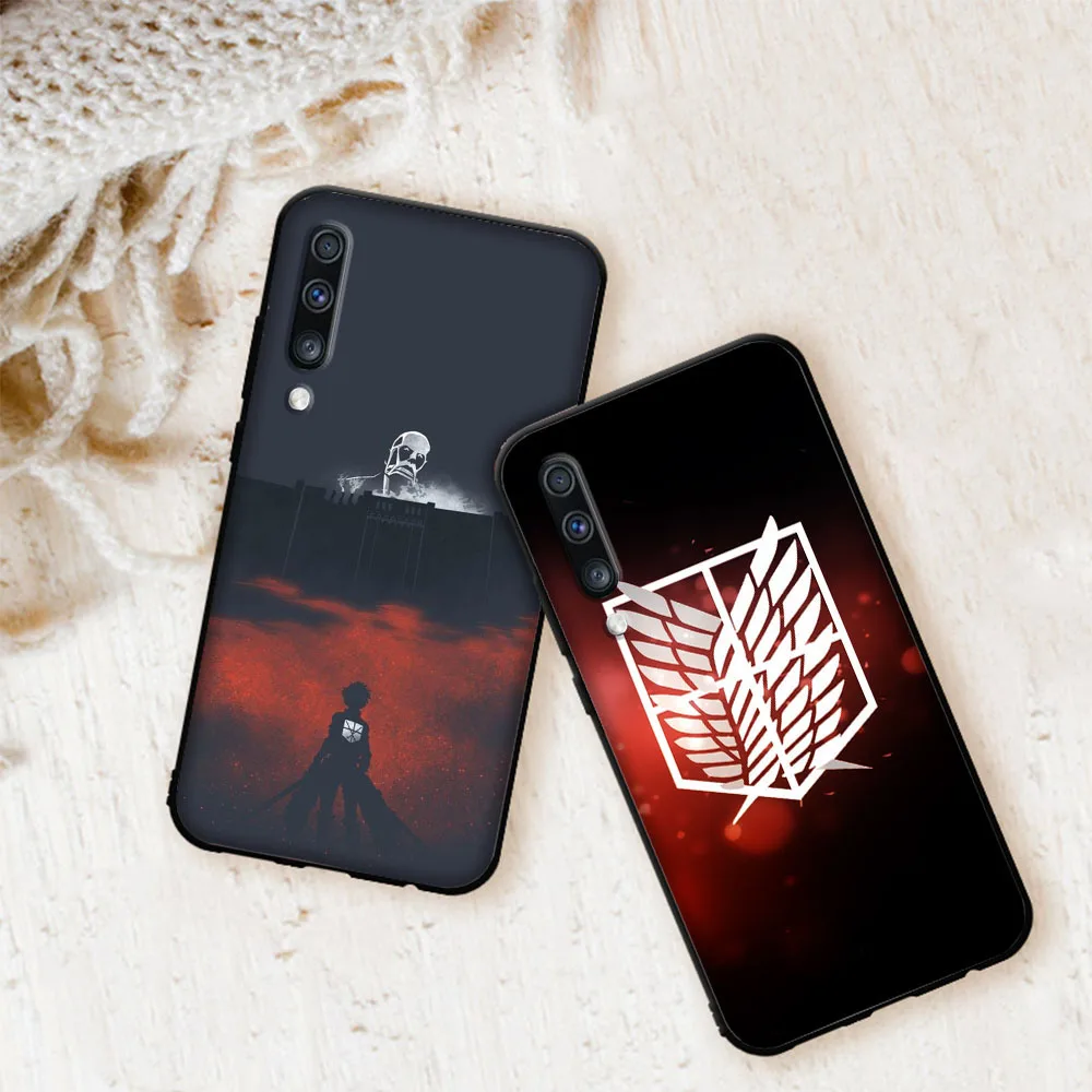 Мягкий чехол Levi Ackerman для Samsung Galaxy A50 A6 Plus A7 A8 2018 A5 A9 A10 A30 A40 A70|Бамперы| |