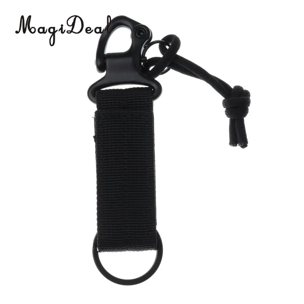 MagiDeal Waist Belt Buckle Safety Harness D Shape Ring Keychain Hook for Climbing Arborist Fall Protection