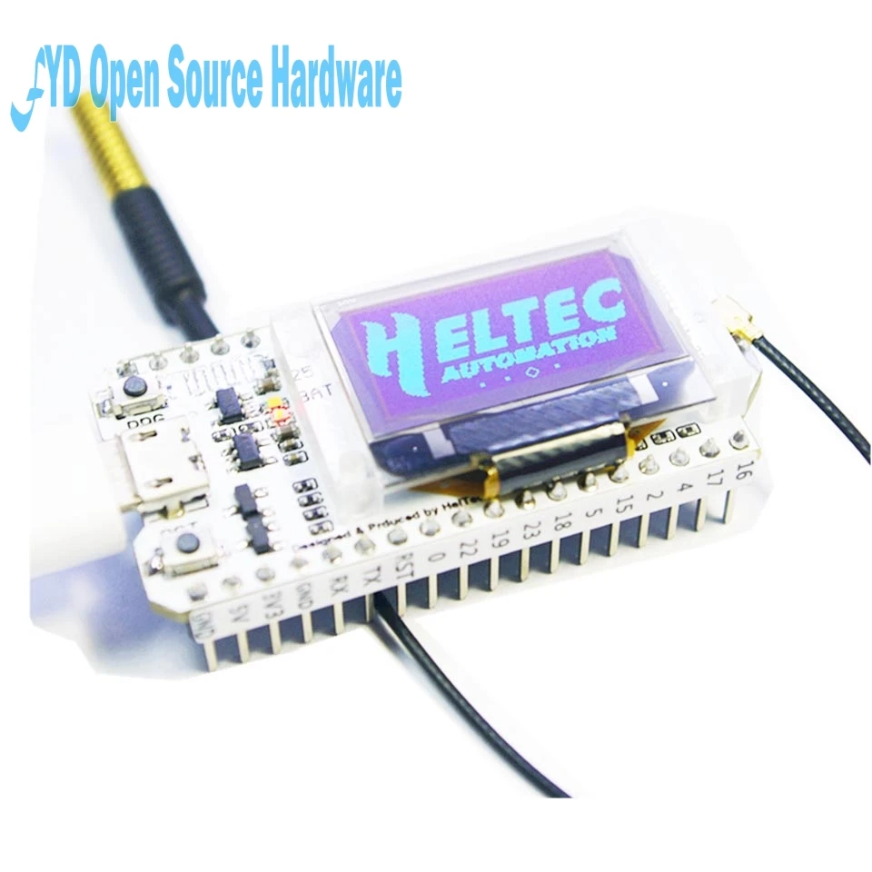 1 шт. 868 МГц/915 МГц LoRa ESP32 синий oled Wifi SX1276 модуль IOT макетная плата с антенной для Arduino