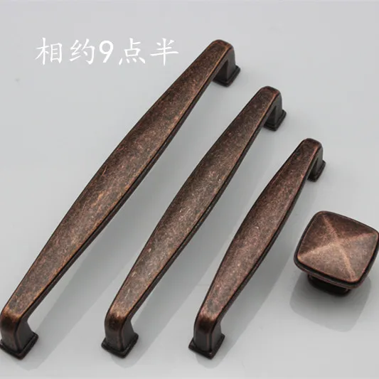 European Retro Copper Uninhibited Style Furniture Drawer Handles