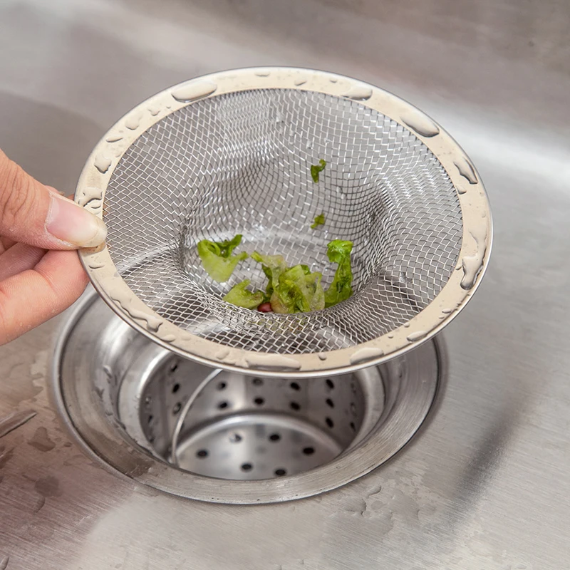 Kitchen Stainless Steel Sink Strainer Waste Disposer Plug Drain Stopper Filter