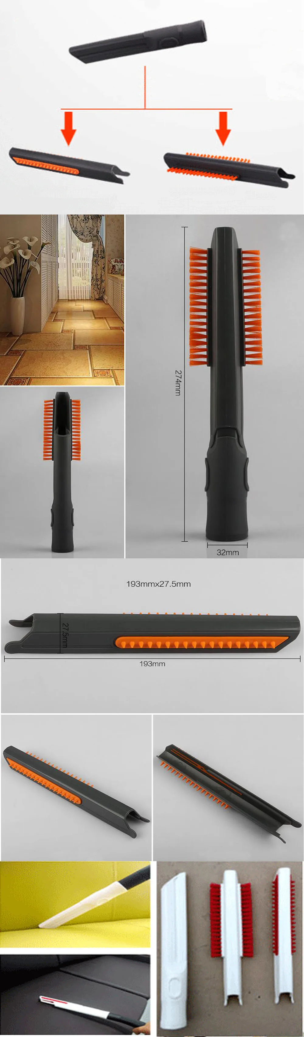 Набор для вакуумной очистки, набор для закрепления пыли, щетка для пыли, насадка, щели, инструмент для обивки, инструмент для 32 мм и 35 мм вакуума