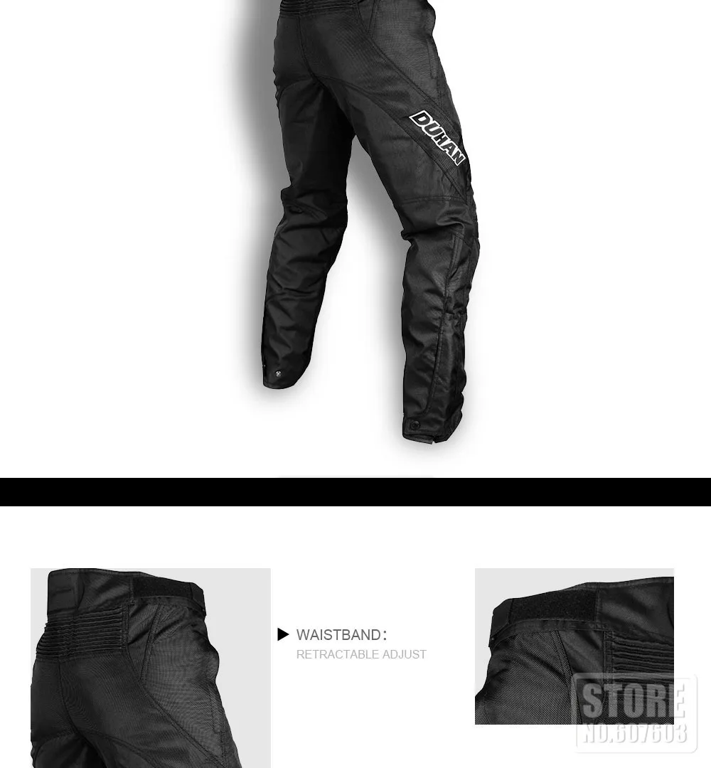 DUHAN мотоциклетные мужские мото брюки мотоциклетные брюки Pantalon Moto Ткань Оксфорд эндуро гоночные брюки-шаровары