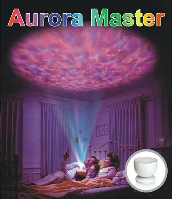 

Romantic atmosphere Ocean Aurora Master 8 mode Fancy Sleep Light Colorful Projection Lamp & Loudspeaker Digital Toys Home Gift