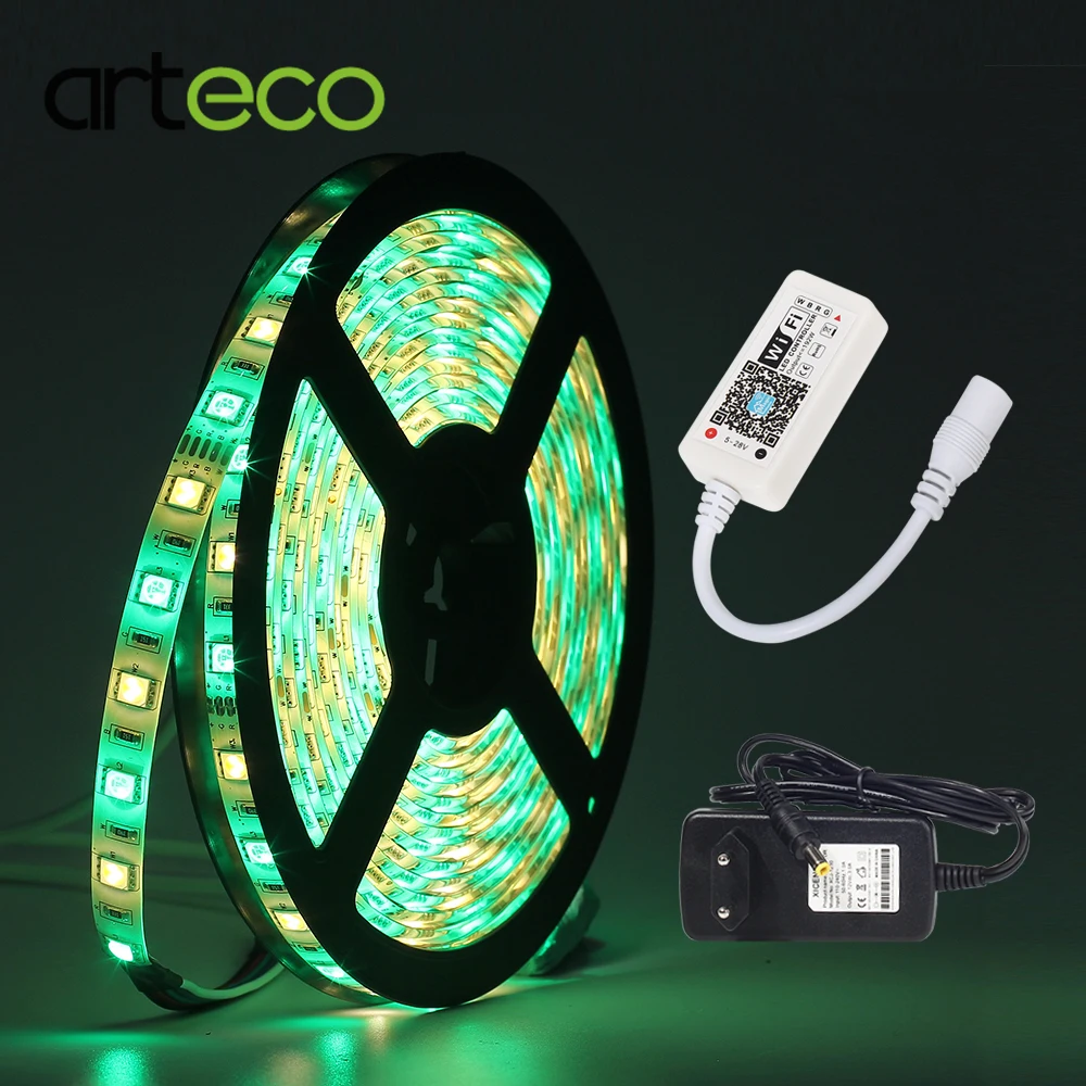 5050 led strip RGBWW SET 5M/roll 300LEDs IP20/IP65 Waterproof MINI WIFI