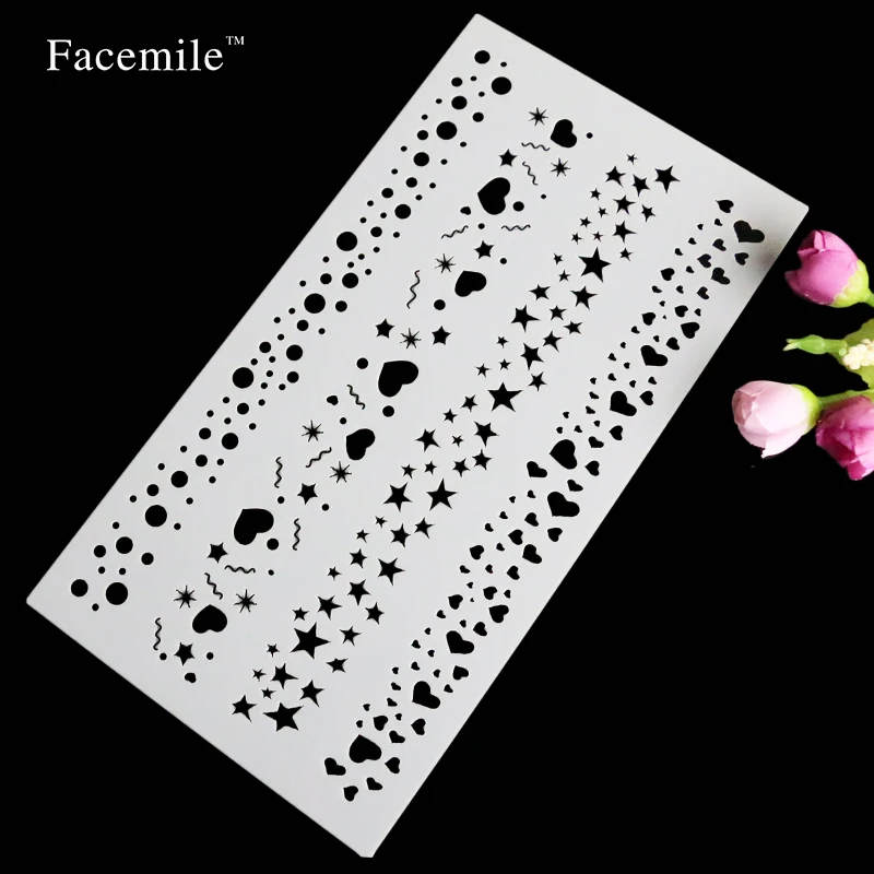 6PCS/SET Cake Stencil Bakery Tool Fondant Mold Bakeware Fondant Cake Stencil Template Mold 55007