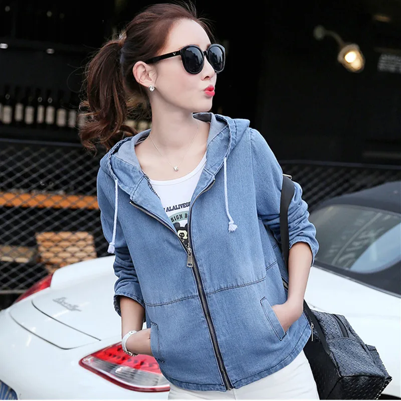 YAGENZ Denim Jacket Womens Basic Coat Spring Autumn Jeans Jacket Women Tops Cardigan Ladies Jackets Big Pocket Jeans Coats 898
