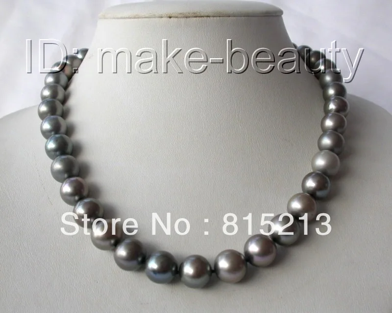 

FREE SHIPPING>>>@@ > N518 stunning AAA big 11mm round south sea pearl necklace silver clasp