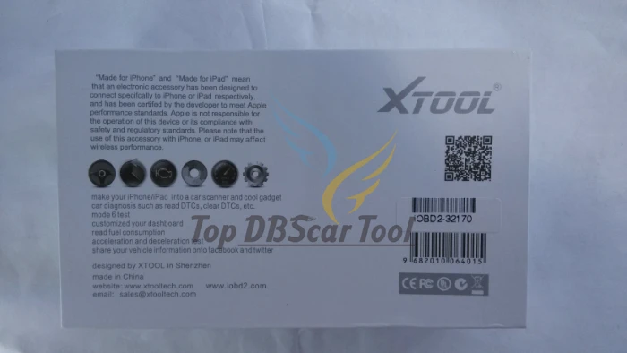 Считыватель кодов XTool iOBD2 автомобиль OBD2/EOBD работает с Apple IOS и Android через Wi Fi или