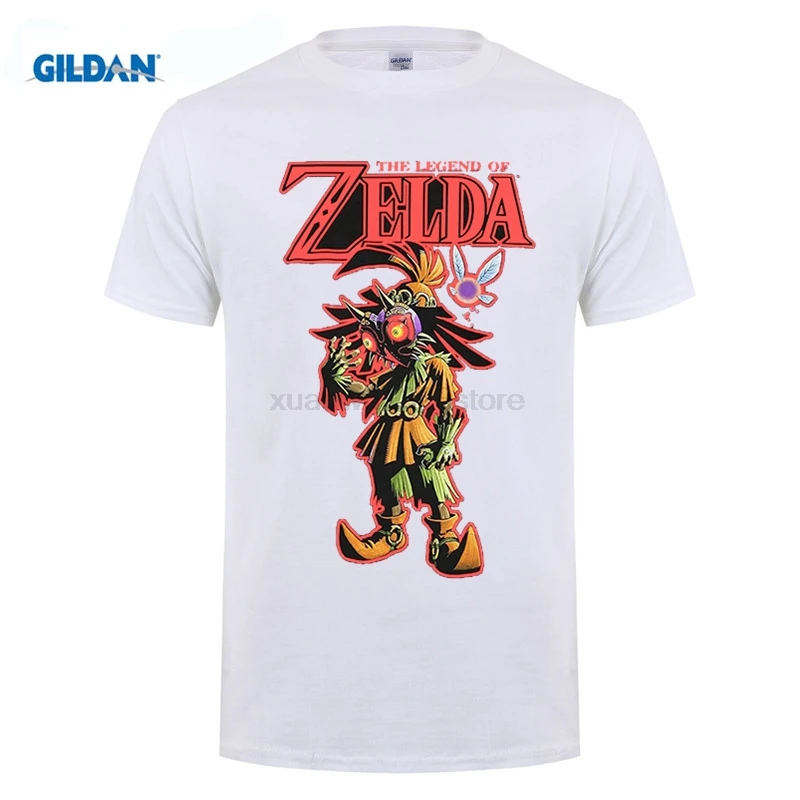 

New THE LEGEND OF ZELDA MAJORA MASK Men's White T-shirt