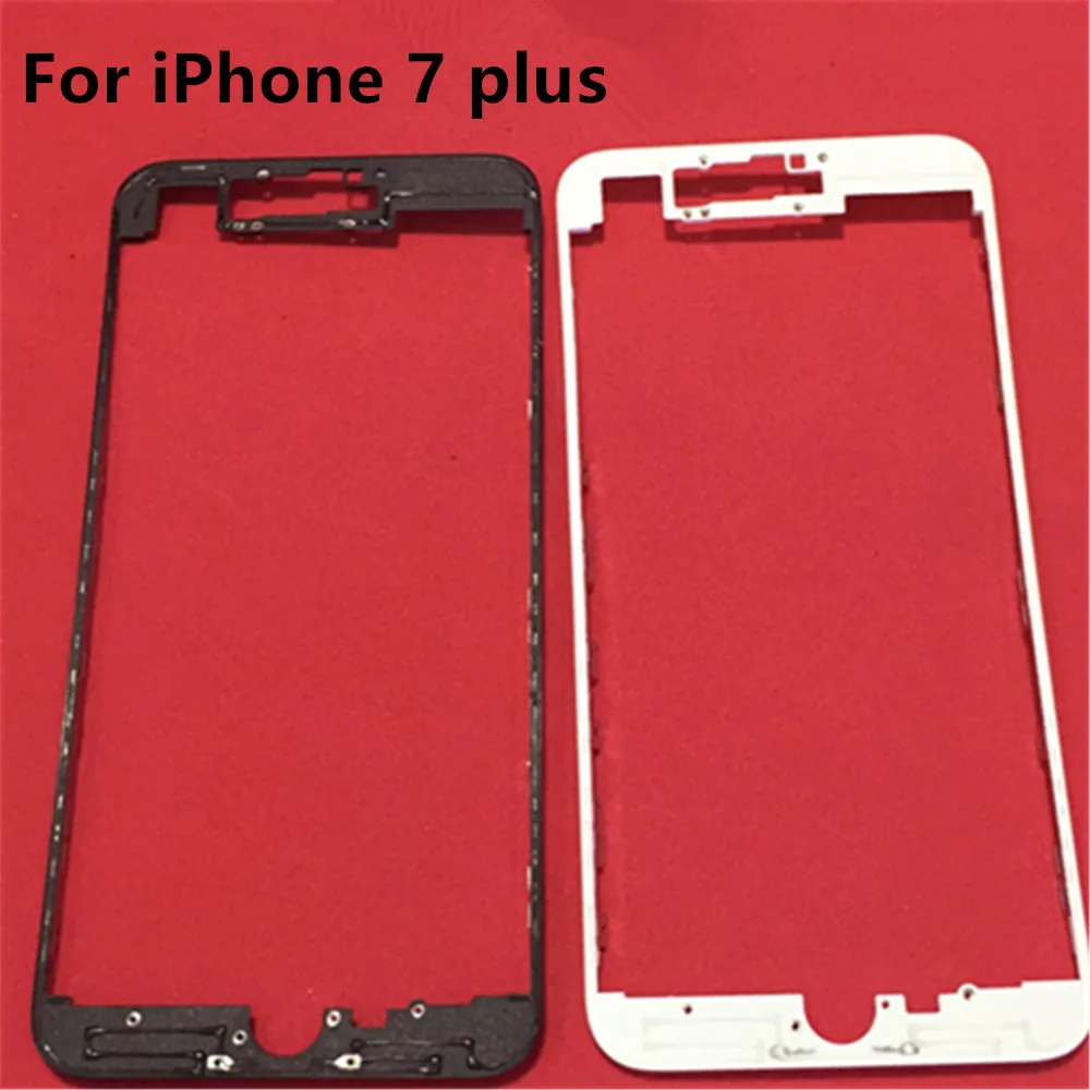 

10pcs/lot Front frame with hot glue For iPhone 7 plus 5.5'' Assembly Middle Frame Bezel screen holder Housing
