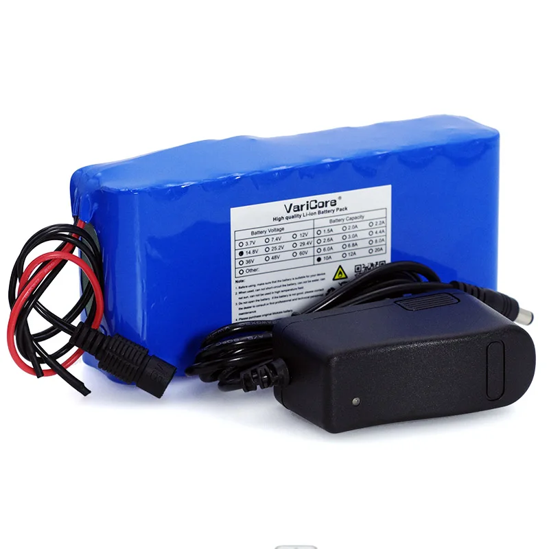 

VariCore 14.8V 10Ah 18650 li-iom battery pack night fishing lamp heater miner's lamp amplifier battery with BMS+16.8V Charger
