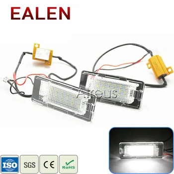 

EALEN 1Pair Car LED License Plate Lights For Volkswagen VW Passat B6 B7 Touran For VW Touareg Polo 6R Sharan Jetta white SMD 12V