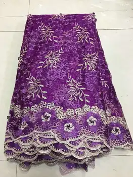 

French Net Lace Fabric 2018 Latest African Lace Fabric with Embroidery Mesh Tulle Lace Fabric High Quality Nigerian Lace